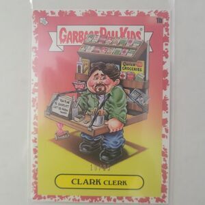 GPK X View Askew 1b Clark Clerk RED Border Parallel Card (#'d10/25) Mint...